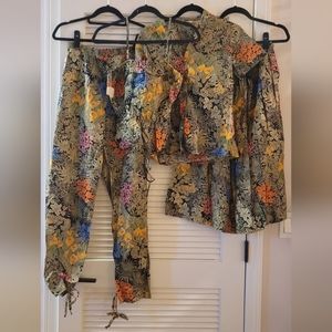 Collegian by California- (NWT) Rare 100% Cotton Vintage Floral 4-Piece Set